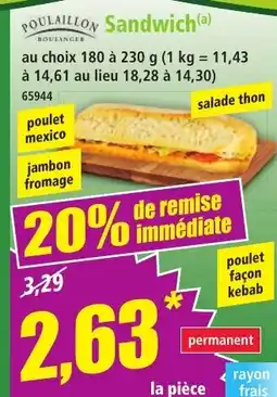 Norma Poulaillon sandwich aanbieding
