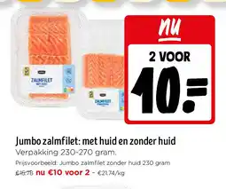 Jumbo Jumbo zalmfilet: met huid en zonder huid aanbieding