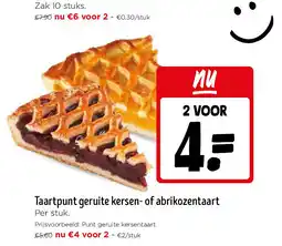 Jumbo Taartpunt geruite kersen- of abrikozentaart aanbieding