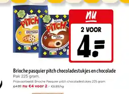 Jumbo Brioche pasquier pitch chocoladestukjes en chocolade aanbieding