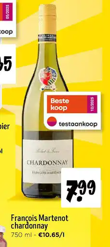 Jumbo François Martenot chardonnay aanbieding