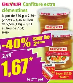 Norma Beyer confiture extra clémentines aanbieding
