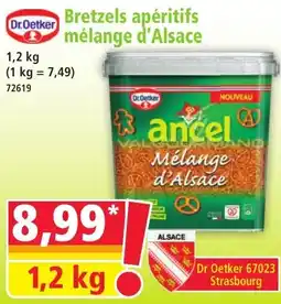 Norma Dr Oetker Bretzels apéritifs mélange d'Alsace aanbieding