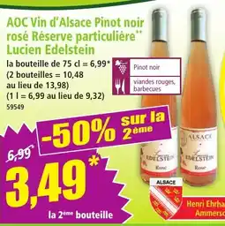 Norma AOC Vin d'Alsace Pinot noir rosé Réserve particulière Lucien Edelstein aanbieding