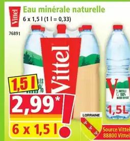 Norma Vittel Eau minérale naturelle aanbieding