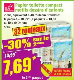 Norma Papier toilette compact motifs dessins d'enfants aanbieding