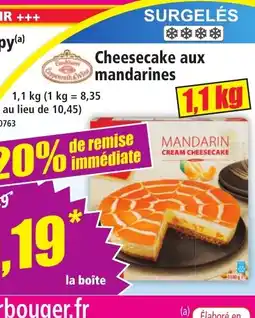 Norma Cheesecake aux mandarines aanbieding