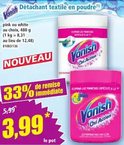 Norma Vanish Détachant textile en poudre aanbieding
