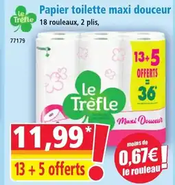 Norma Le Trèfle Papier toilette maxi douceur aanbieding