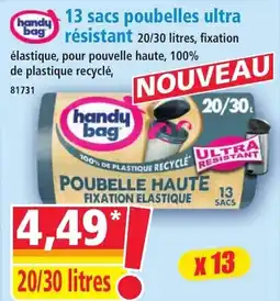 Norma handy bag 13 sacs poubelles ultra résistant aanbieding