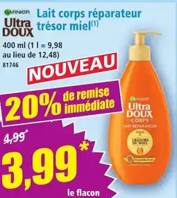 Norma Garnier lait corps réparateur trésor miel aanbieding