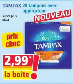 Norma TAMPAX 20 tampons avec applicateur aanbieding