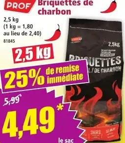 Norma PROF Briquettes de charbon aanbieding