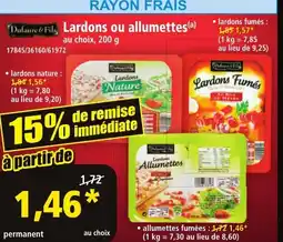 Norma Dufaure & Fils Lardons ou allumettes(a) aanbieding