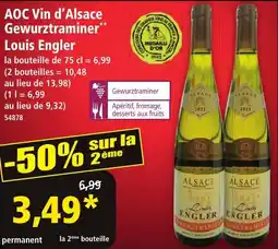 Norma AOC Vin d'Alsace Gewurztraminer Louis Engler aanbieding