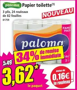 Norma paloma Papier toilette aanbieding