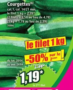 Norma Courgettes aanbieding