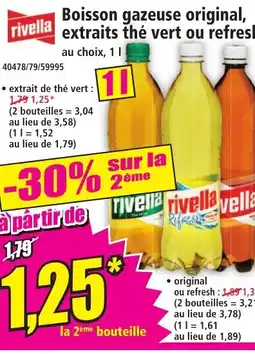 Norma Boisson gazeuse original, extraits thé vert ou refresh aanbieding