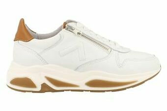 Berca Shoes Bibob Sneaker Laag Dames Volledig Leder Chunky - Wit aanbieding