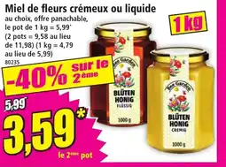 Norma Miel de fleurs crémeux ou liquide aanbieding