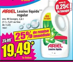 Norma Ariel lessive liquide regular aanbieding
