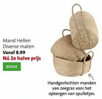 Intratuin Mand hellen aanbieding