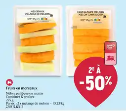 Delhaize Fruits en morceaux aanbieding