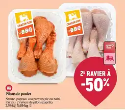 Delhaize Nature, paprika, à la provençale ou halal aanbieding