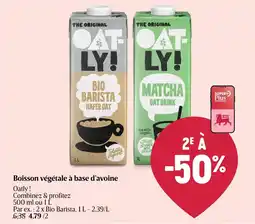 Delhaize Boisson végétale à base d'avoine Oatly! aanbieding