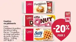 Delhaize Gaufres ou pâtisserie Lotus aanbieding