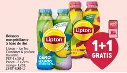 Delhaize Lipton Boisson non pétillante à base de thé aanbieding