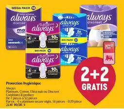 Delhaize Always Protection Hygiénique aanbieding