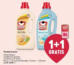Delhaize Omino Bianco Produit Lessive aanbieding