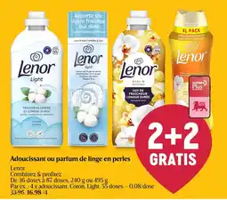 Delhaize Lenor Adoucissant ou Parfum de Linge en Perles aanbieding
