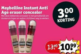 Kruidvat Maybelline instant anti age eraser concealer aanbieding
