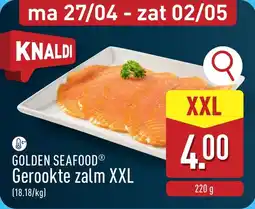 ALDI Golden seafood Gerookte zalm XXL aanbieding