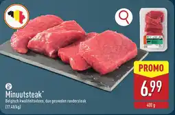 ALDI Minuutsteak aanbieding