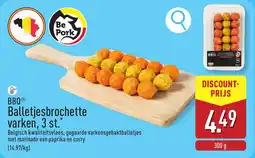ALDI BBQ Balletjesbrochette varken aanbieding