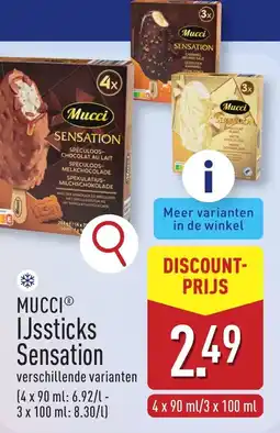 ALDI Mucci IJssticks Sensation aanbieding