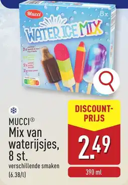 ALDI Mucci Mix van waterijsjes aanbieding