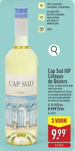 ALDI Cap Sud IGP Coteaux de Béziers aanbieding