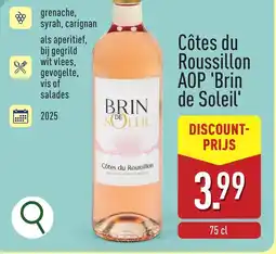 ALDI Côtes du Roussillon AOP Brin de Soleil aanbieding