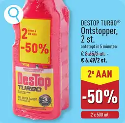 ALDI Destop turbo ontstopper aanbieding