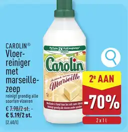 ALDI Carolin vloer reiniger met marseille zeep aanbieding