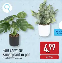 ALDI Home creation kunstplant in pot aanbieding
