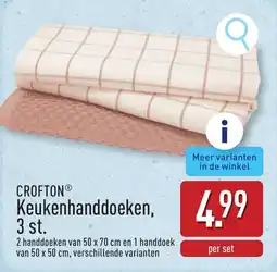 ALDI Crofton keukenhanddoeken aanbieding