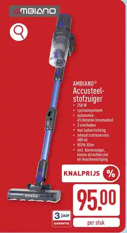 ALDI Ambiano accusteel stofzuiger aanbieding