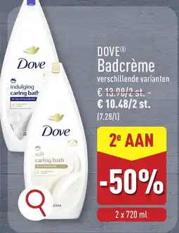 ALDI Dove badcrème aanbieding