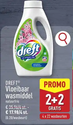 ALDI Dreft vloeibaar wasmiddel aanbieding