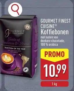ALDI Gourmet finest cuisine koffiebonen aanbieding